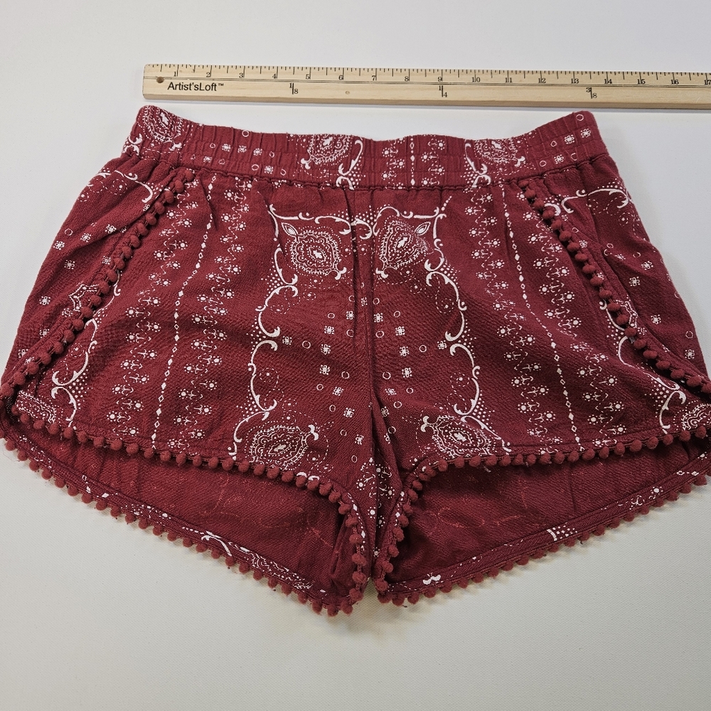 Madewell Oahu Cover-Up Shorts in Vintage Red Bandana Size XS X-Small - Picture 4 of 7